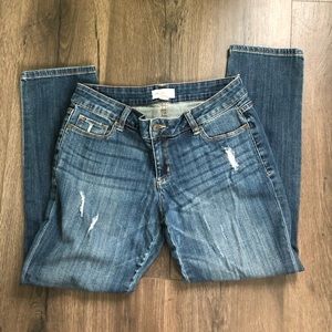 Liz Claiborne petite boyfriend 6P denim blue jeans